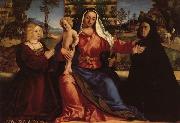 Palma Vecchio Madonna and Child with Commissioners France oil painting artist